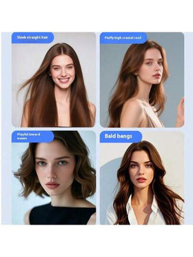 فرشاة مستقيمة لاسلكية محمولة، تسخين سريع، تصميم مضاد للحروق بدرجة حرارة ثابتة، شاشة LED ذكية، شحن USB، مدمج وخفيف الوزن، مناسب للاستخدام المنزلي والسفر، هدية مثالية للنساء، أداة تصفيف احترافية، استخدام مزدوج للتمليس والتجعيد.