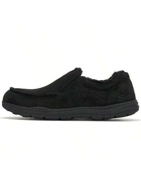 Skechers أحذية رجالية كاجوال - أحذية رياضية خفيفة الوزن للرجال سهلة الارتداء - بطانة من الفليس، أحذية رياضية كاجوال للاستخدام اليومي 66445-BLK