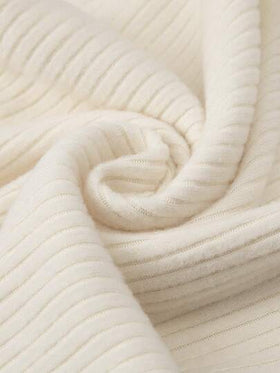 GlowEve مجموعة ملابس علوية كنزة طويلة الأكمام وبنطلون واسع الساق مبطن بالكوردوروي للنساء، موضة كاجوال للاستخدام اليومي والشارع الفرنسي والأعمال والعطلات، لون بيج، للخريف/الشتاء، ملابس منزلية