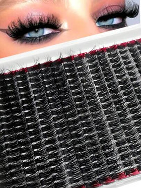 مجموعة أدوات تمديد الرموش DIY بسعة عالية 2296/480/416 قطعة، أنماط طبيعية ومانجا وعين القطة، رموش قاعدية طبيعية وسميكة إضافية وناعمة للغاية وخفيفة جدًا، مع أدوات المكياج والمواد اللاصقة والملقط والفرشاة، للمبتدئين للاستخدام المنزلي واليومي والهدايا