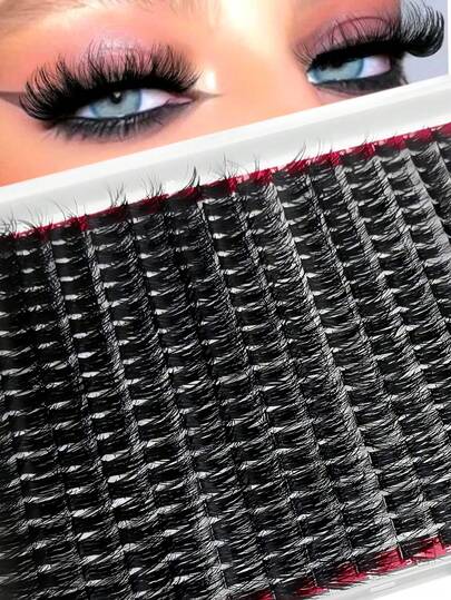 مجموعة أدوات تمديد الرموش DIY بسعة عالية 2296/480/416 قطعة، أنماط طبيعية ومانجا وعين القطة، رموش قاعدية طبيعية وسميكة إضافية وناعمة للغاية وخفيفة جدًا، مع أدوات المكياج والمواد اللاصقة والملقط والفرشاة، للمبتدئين للاستخدام المنزلي واليومي والهدايا