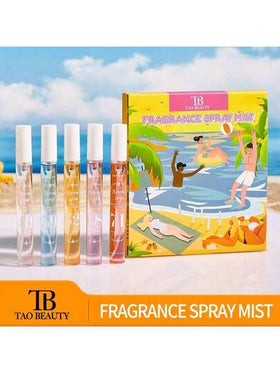 5 قطع/مجموعة رذاذ عطر رقمي شاطئي 10 مل، ينبعث منه رائحة زهرية طازجة وأنيقة. تصميم محمول، مناسب لتعطير المنزل والخزانة والغرفة والحمام والسيارة والمواعيد والسفر وتعطير الصيف.