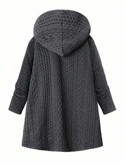 SHEIN Clasi معطف شتوي مبطن حراريًا مريح، جاكيت سوداء مبطنة بالحرارة، ملابس شتوية أنيقة للنساء، معطف شتوي للنساء، جاكيت مبطنة حراريًا، مريحة وسهلة الارتداء