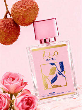 رذاذ عطري بعطر الليتشي والورد | طويل الأمد، طبيعي، منعش، رذاذ منعش محمول جذاب مناسب للحفلات والتجمعات وهدايا الصديقات/عيد الميلاد