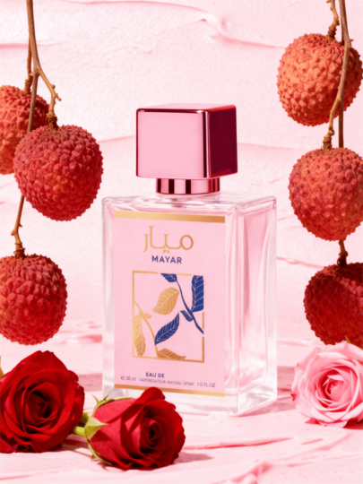 رذاذ عطري بعطر الليتشي والورد | طويل الأمد، طبيعي، منعش، رذاذ منعش محمول جذاب مناسب للحفلات والتجمعات وهدايا الصديقات/عيد الميلاد