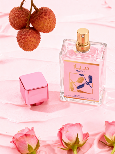 رذاذ عطري بعطر الليتشي والورد | طويل الأمد، طبيعي، منعش، رذاذ منعش محمول جذاب مناسب للحفلات والتجمعات وهدايا الصديقات/عيد الميلاد