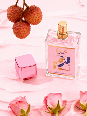 رذاذ عطري بعطر الليتشي والورد | طويل الأمد، طبيعي، منعش، رذاذ منعش محمول جذاب مناسب للحفلات والتجمعات وهدايا الصديقات/عيد الميلاد