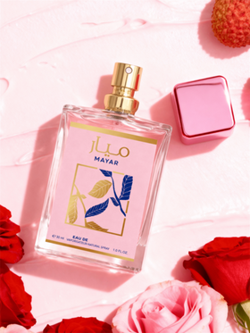 رذاذ عطري بعطر الليتشي والورد | طويل الأمد، طبيعي، منعش، رذاذ منعش محمول جذاب مناسب للحفلات والتجمعات وهدايا الصديقات/عيد الميلاد