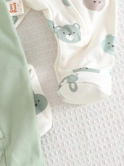 Cozy Pixies رومبير رومبر طويلة الأكمام بطباعة حيوانات كرتونية ناعمة للأطفال الرضع ولد/بنت، مريحة وشاملة للارتداء اليومي، مناسبة للاستخدام الداخلي/الخارجي، الأنشطة اليومية، الرياضة، اللعب، الحفلات، التصوير الفوتوغرافي، المناسبات مثل عيد الهالوين، عيد الميل