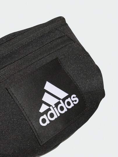 Adidas حقيبة خصر أساسية من أديداس، إغلاق بسحاب، من البوليستر، مقاس عادي للجنسين، أسود