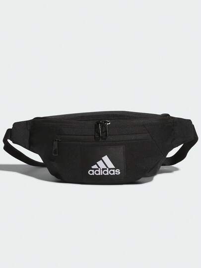 Adidas حقيبة خصر أساسية من أديداس، إغلاق بسحاب، من البوليستر، مقاس عادي للجنسين، أسود