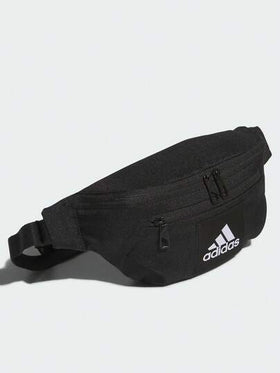 Adidas حقيبة خصر أساسية من أديداس، إغلاق بسحاب، من البوليستر، مقاس عادي للجنسين، أسود
