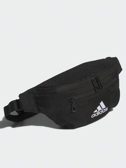 Adidas حقيبة خصر أساسية من أديداس، إغلاق بسحاب، من البوليستر، مقاس عادي للجنسين، أسود