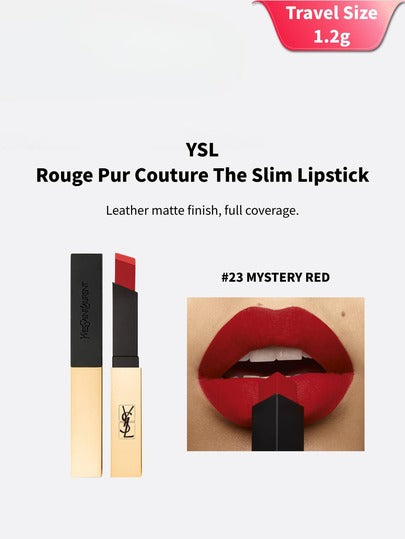 1.2 جرام أحمر شفاه مصغر من YSL - #21 أحمر كلاسيكي / #23 برتقالي أحمر حيوي / #1966 بني دافئ أحمر