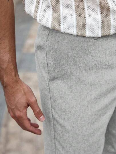 VENTUSAIL شورت كاجوال رجالي بجيوب مائلة من الكتان، شورت فضفاض حتى الركبة، لون أساسي صلب مناسب للصيف. هدية رائعة للصديق أو الزوج. شورت رمادي رجالي، شورت كاجوال رجالي، شورت صيفي رجالي، شورت برمودا رجالي رمادي