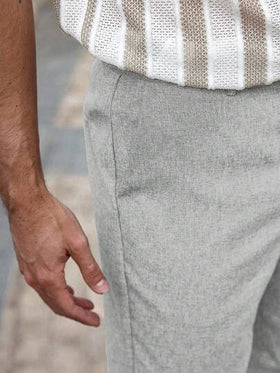 VENTUSAIL شورت كاجوال رجالي بجيوب مائلة من الكتان، شورت فضفاض حتى الركبة، لون أساسي صلب مناسب للصيف. هدية رائعة للصديق أو الزوج. شورت رمادي رجالي، شورت كاجوال رجالي، شورت صيفي رجالي، شورت برمودا رجالي رمادي