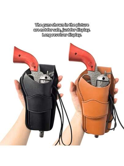 قطعة واحدة - حامل مسدس تكتيكي صغير - حامل خصر من جلد البولي يوريثان سريع السحب ذو تصميم عتيق وسط العصور الوسطى - حل حمل مدمج للاستخدام في الهواء الطلق والنطاق - ضروري للاستخدام اليومي ، هدية تكتيكية للعطلات ، ضروري لليوم في النطاق ، قطعة عرض للمجموعة ، مل