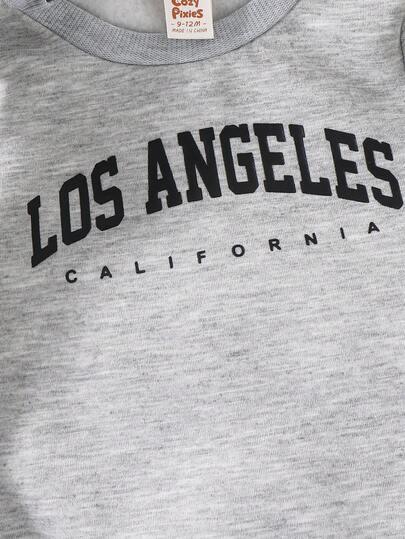 Cozy Pixies مجموعة من 3 قطع للأطفال الصبيان تتكون من: هودي بأكمام طويلة وطباعة حرفية ناعمة، بنطلون بأساور، وصدرية بدون أكمام