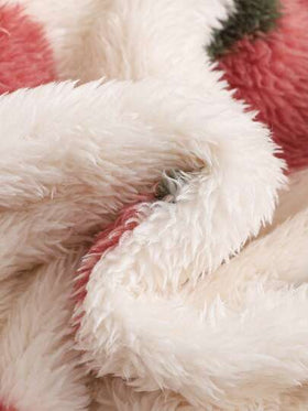 SHEIN جمبسوت رضيع مريحة وأنيقة مطبوعة بالخوخ من الفليس