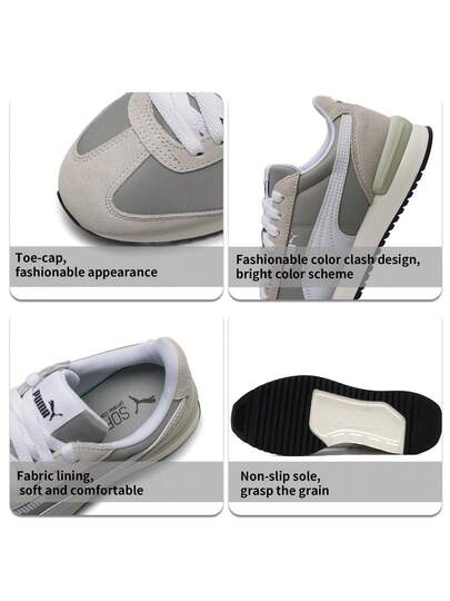 Puma أحذية رجالية ونسائية، أحذية للأزواج، أحذية جري للأزواج، أحذية كاجوال من سلسلة R78، أحذية رياضية خفيفة الوزن ومريحة