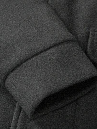 Manfinity Homme جاكيت رجالية كاجوال ذات لون أحادي، متعددة الاستخدامات للخريف والشتاء