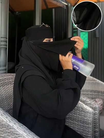قطعة واحدة من الوشاح النسائي ذو اللون الأحادي الطبقة الواحدة/الطبقتين/الثلاث طبقات من القطن الناعم، وشاح مسلم متعدد الاستخدامات للحجاب/النقاب/التربان للاستخدام اليومي والخارجي