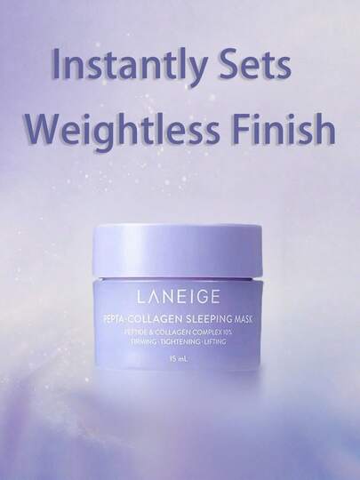 Laneige قناع نوم بيبتا-كولاجين مقاس السفر من K-Beauty لتشديد وشد وتنعيم البشرة 15مل/0.5أونصة