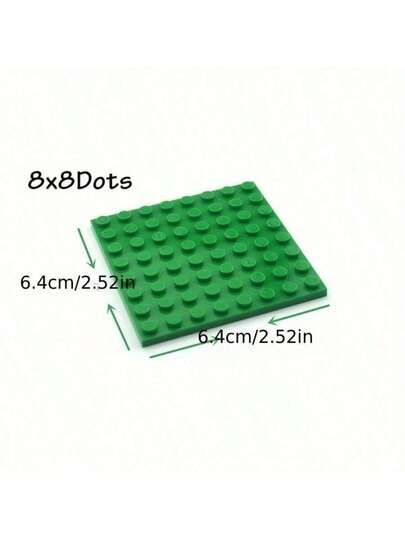 10 قطع ألواح قاعدة مكعبات البناء بنقاط 8x8 الجوانب للأطفال DIY ألعاب طوب متوافقة مع 41539