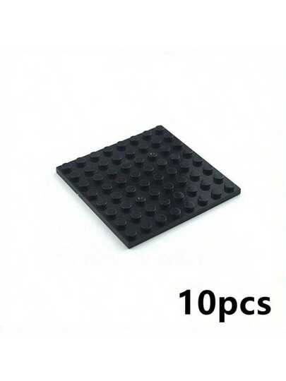 10 قطع ألواح قاعدة مكعبات البناء بنقاط 8x8 الجوانب للأطفال DIY ألعاب طوب متوافقة مع 41539