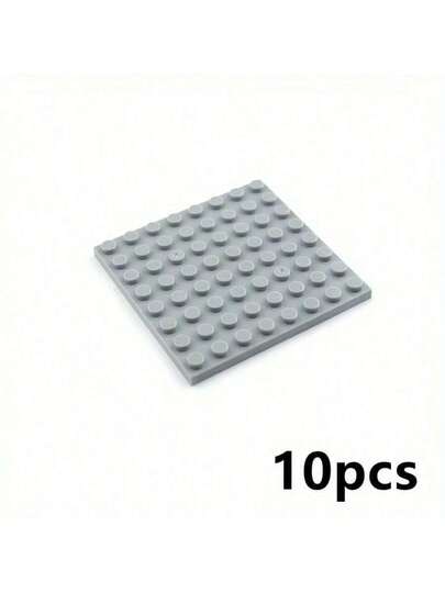 10 قطع ألواح قاعدة مكعبات البناء بنقاط 8x8 الجوانب للأطفال DIY ألعاب طوب متوافقة مع 41539
