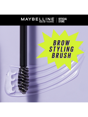 Maybelline غراء الحواجب فائق القوة من سومرموود، شفاف، قوي الثبات بدون تقشر أو لصق، فرشاة تصفيف مدمجة، 0.28 أونصة/8 جرام، طويل الأمد، مكياج العيون، مكياج