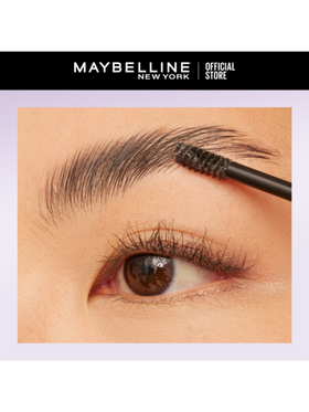 Maybelline غراء الحواجب فائق القوة من سومرموود، شفاف، قوي الثبات بدون تقشر أو لصق، فرشاة تصفيف مدمجة، 0.28 أونصة/8 جرام، طويل الأمد، مكياج العيون، مكياج