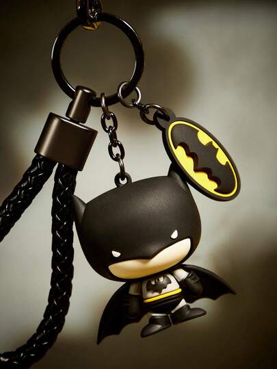 BATMAN X SHEIN شماعة حقيبة ثلاثية الأبعاد، سلسلة مفاتيح، هدية