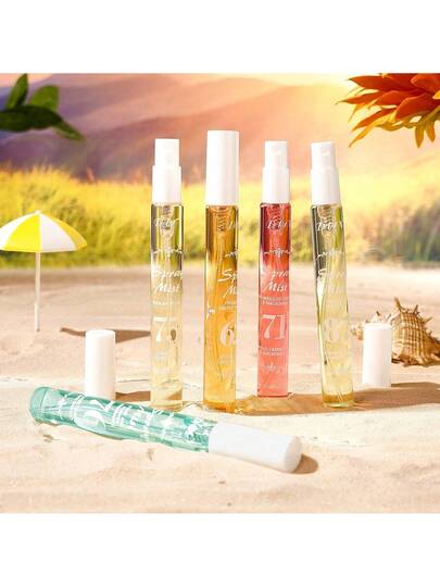 1/10 مجموعة رذاذ معطر بعطر البحر، منعش الهواء للعطلات والسيارة والمحمول، عطر طبيعي من الفانيليا والجوز الهند والخزامى وفاكهة التنين والكراميل المملح، مناسب للمنزل والغرفة والحمام والسيارة والمواعدة والسفر، هدية رائعة للعائلة والأصدقاء