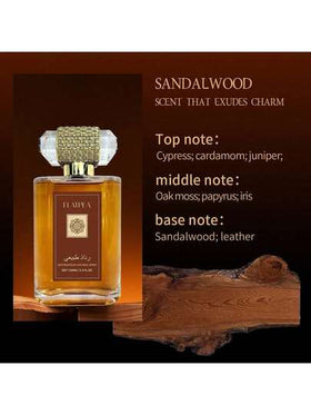زجاجة واحدة عطر رذاذ الصندل الطبيعي 100مل، طويل الأمد وأنيق، مناسب للرجال والنساء، مريح، مثالي للحفلات والسفر والاستخدام اليومي، محمول للغاية، هدية مثالية لعيد الحب والأعياد الميلاد.
