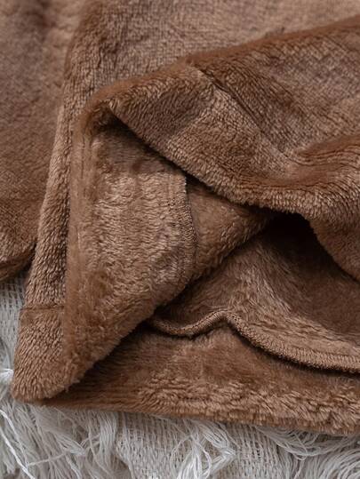 Cozy Pixies مجموعة من قميص ثقيل بياقة طاقم بأكمام طويلة وبنطال بخصر مطاطي مبطن للأطفال الصبيان بنمط الدب الكرتوني