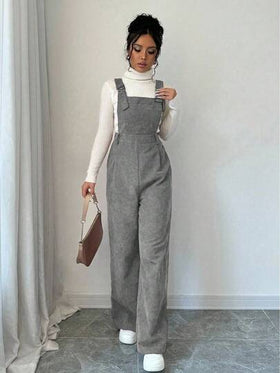 Chiquease جمبسوت قطيفة كاجوال للنساء