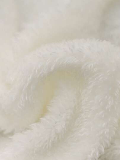 SHEIN معطف قطن متوسط الطول، أنيق وبسيط، مزود بغطاء للرأس وجيوب كبيرة، ياقة من الفرو، مناسب للشتاء والخريف، للمراهقين