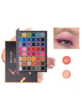 beauty glazed 48 ظلال عيون مطفية ولؤلؤية: ألوان أرضية، مناسبة لمكياج المسرح، مكياج الأطفال، مكياج الأزياء، مكياج هالوين وعيد الميلاد