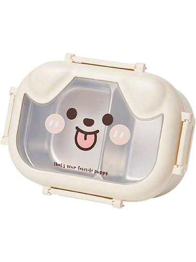 Stainless Steel Bento Box With Compartment Design Cartoon Portable Food Container For School Daycare Picnic Camping