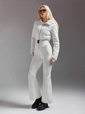 SHEIN ICON جاكيت تزلج مناسبة للنساء مزينة بنقوش هندسية جميلة