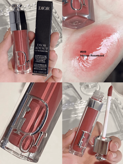 Dior [حجم السفر - 2مل] #004/#009/#018/#038: أحمر شفاه وردي شفاف من ديور، ملمس ناعم، مظهر طبيعي بدون مكياج، يعزز البشرة دون جفاف، أسلوب مكياج محمول للتصليح، عيد الميلاد