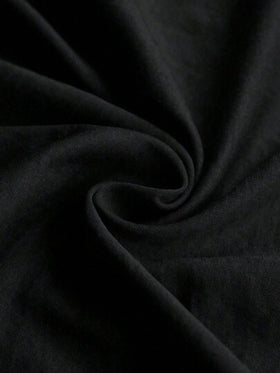 SHEIN LUNE معطف كاجوال طويل مقنع مع جيوب كبيرة للمقاسات الكبيرة