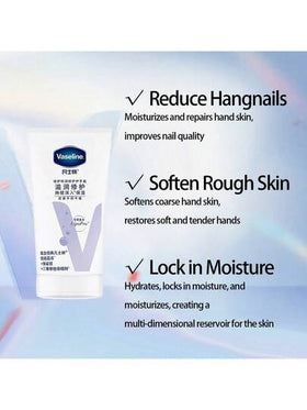Vaseline كريم اليد العناية المكثفة ذو التغذية العميقة والرائحة المنعشة، كريم اليد المرطب للإصلاح المكثف، كريم اليد الناعم، كريم اليد المرطب والناعم 50مل/1.69أونصة