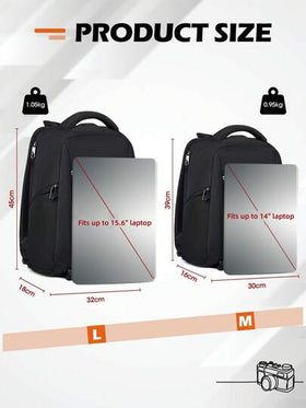 NEWHEY حقيبة ظهر احترافية لكاميرا DSLR و SLR و كاميرا لا مرآة، مقاوم للماء لحمل الكمبيوتر المحمول 14/15.6 بوصة مع غطاء واقي من المطر، حقيبة سفر مضادة للسرقة ذات سعة كبيرة لتصوير الصور