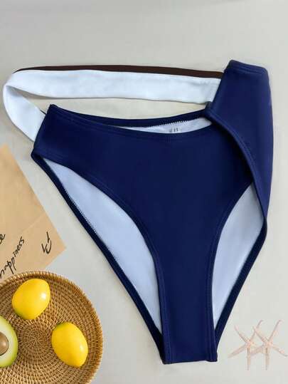 Swim Vcay مجموعة بكيني نساء 2 قطعة/طقم، إجازة صيفية على الشاطئ، أزياء لون أحادي، دعم رفع لأعلى ومبطن