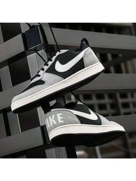 Nike حذاء رياضي كاجوال خفيف الوزن من نايك كورت بورو لو بريم، أسود ورمادي، رجالي