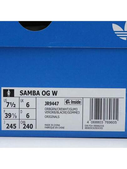 Adidas Originals حذاء رياضي كاجوال منخفض الرقبة SAMBA OG W للرجال والنساء JR9447