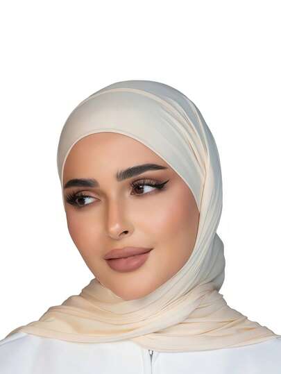 قطعة واحدة من الحجاب الفوري للنساء، وشاح ربطة العنق، وشاح ملون كلاسيكي، قماش فسكوز ناعم ومريح، مناسب للارتداء اليومي والعباءة والمناسبات العطلات