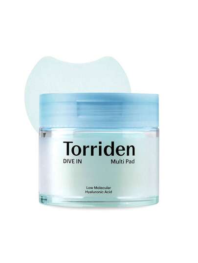 Torriden وسادات القطن الوجه مع حمض الهيالورونيك النباتي 100٪ (80 وسادة)، ترطيب قوي وقفل الرطوبة، تهدئة وإصلاح، تقشير لطيف وتنظيف، يخفف الجفاف بسرعة، مناسب لجميع أنواع البشرة، خاصة البشرة الجافة والحساسة، 160 مل / 5.41 أونصة سائلة، مستحضرات تجميل كورية | ج